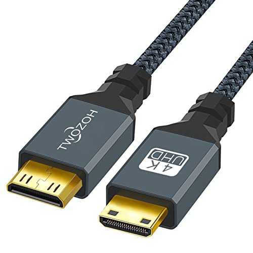 Twozoh Mini HDMI auf Mini HDMI Kabel, Mini HDMI Stecker auf Mini HDMI Stecker, HDMI-Mini-Stecker auf Stecker, unterstützt 3D 4K/1080P (30CM) von Twozoh