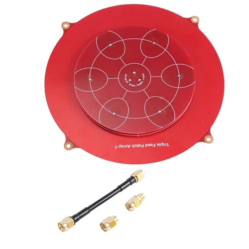 Tyatocepy 150-Mm-Triple-Feed-Patch-Antenne 5,8 GHz 14 DBi Pagoden-Array-FPV-Antenne für RC-Drohnen von Tyatocepy