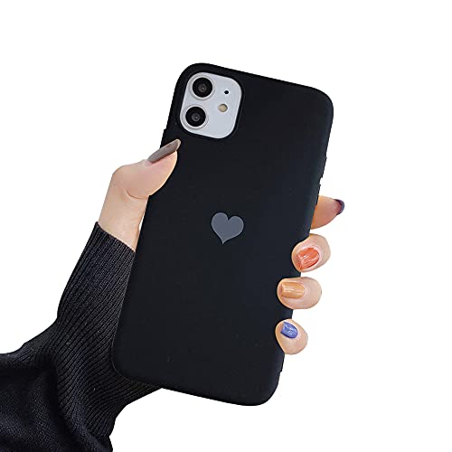 Tybiky Handyhülle kompatibel mit iPhone 11 Hüllen Schlanke, Weich Silikon Matt Hülle Flexibel Stoßfeste TPU Bumper Schutzhülle Liebes-Herz-Muster Ultra Dünn Case Cover für iPhon 11, Schwarz Tybiky Handyhülle kompatibel mit iPhone 11 Hüllen Schlanke, Weich Silikon Matt Hülle Flexibel Stoßfeste TPU Bumper Schutzhülle Liebes-Herz-Muster Ultra Dünn Case Cover für iPhon 11, Schwarz von Tybiky