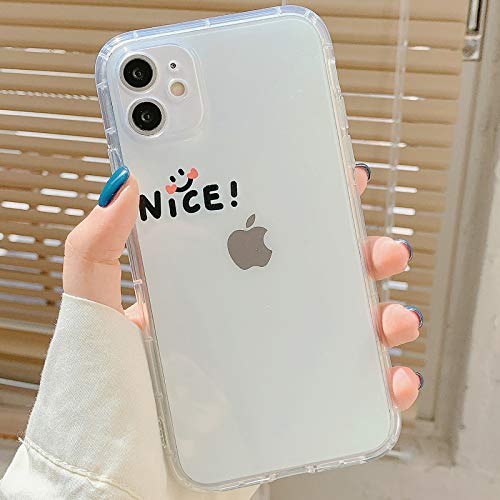 Tybiky Hülle für iPhone 12 Mini Hüllen Case Kreatives Muster Luftkissen Schutzhülle Ultra Dünn Silikon Airbag Handyhülle Bumper Chic Bling Kratzfest Cover für Apple iPhone 12 Mini, NETT von Tybiky