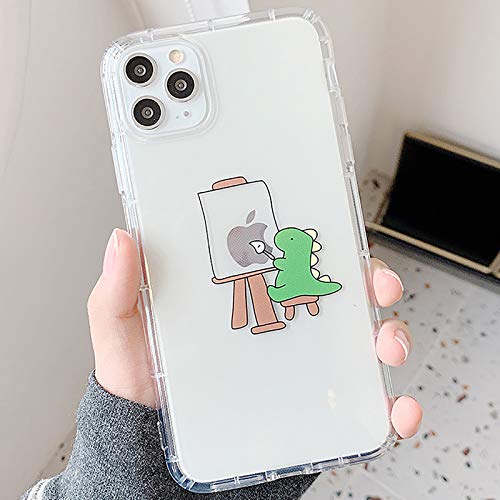 Tybiky Hülle für iPhone Xr Hüllen Case Kreatives Grüner Dinosaurier Muster Luftkissen Schutzhülle Dünn Silikon Airbag Handyhülle Bumper Chic Bling Kratzfest Cover für Apple iPhone Xr, Zeichnen Tybiky Hülle für iPhone Xr Hüllen Case Kreatives Grüner Dinosaurier Muster Luftkissen Schutzhülle Dünn Silikon Airbag Handyhülle Bumper Chic Bling Kratzfest Cover für Apple iPhone Xr, Zeichnen von Tybiky