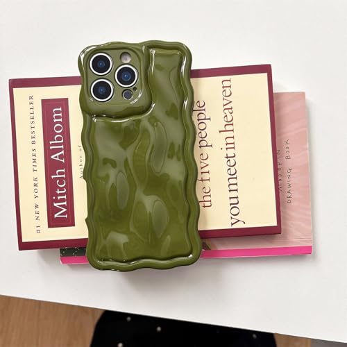 Tybiky Hülle kompatibel mit iPhone 16 Pro Max Handyhülle 3D Niedliche Wave Bubble Design Schutzhülle Lockige Wellenform Case Weiche TPU Silikon Stoßfest Bumper Cover für Mädchen Frauen,Grün Tybiky Hülle kompatibel mit iPhone 16 Pro Max Handyhülle 3D Niedliche Wave Bubble Design Schutzhülle Lockige Wellenform Case Weiche TPU Silikon Stoßfest Bumper Cover für Mädchen Frauen,Grün von Tybiky