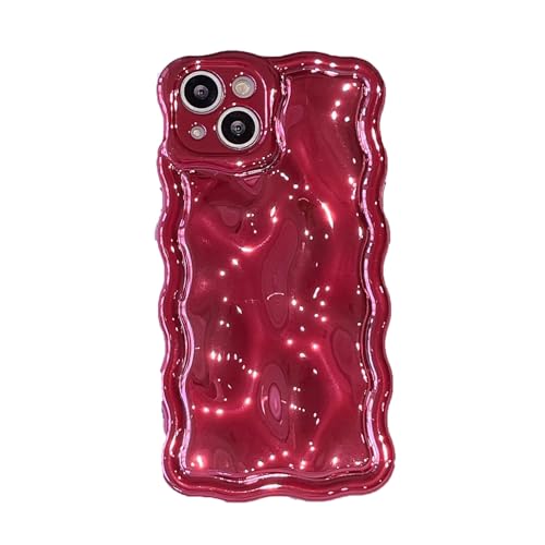 Tybiky Laser Hülle kompatibel mit iPhone 12 Pro Handyhülle Plattiert Wave Bubble Design Schutzhülle Lockige Wellenform Case Weiche TPU Silikon Kameraschutz Bumper Cover für Mädchen Frauen,Rosarot Tybiky Laser Hülle kompatibel mit iPhone 12 Pro Handyhülle Plattiert Wave Bubble Design Schutzhülle Lockige Wellenform Case Weiche TPU Silikon Kameraschutz Bumper Cover für Mädchen Frauen,Rosarot von Tybiky