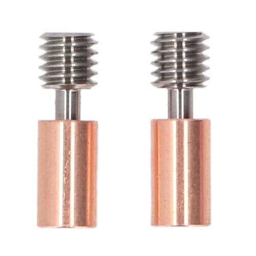 2 Stück Ganzmetall-Bimetall-Heatbreak-Kupfer, Bi-Metall-Wärmepause Ti-Legierung Kupfer-Bimetall-Heatbreak für K1 K1 Maximum Ender3 V3 KE 3 S1 von Tyenaza