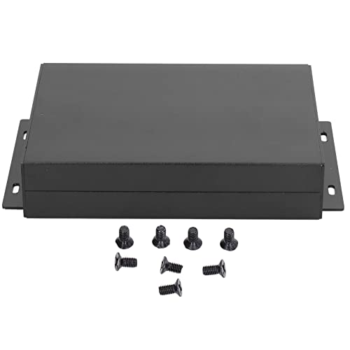 Aluminium Gehäuse, Alu Gehäuse Elektronik, Metallgehäuse Leergehäuse, Gehäuse Elektronische DIY, PCB-Board-Gehäuse Schwarz - 3,9 x 3 x 1,4 Zoll (LWH) von Tyenaza