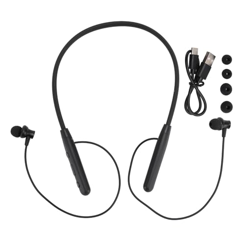 Bluetooth-Kopfhörer Mit Nackenbügel, BT 5.3, Rauschunterdrückung, 150 MAh, Typ C, Aufladung, 2,4 GHz, Kabelloser Magnetischer Nackenbügel-Kopfhörer von Tyenaza
