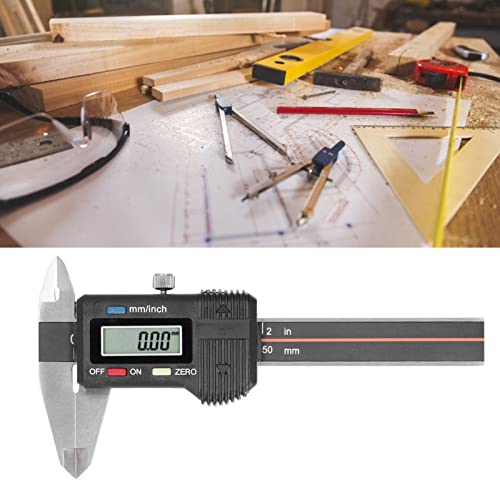Tyenaza Digitalconiper, tragbare elektronische digitale Bremssättel Messwerkzeug für die mechanische Verarbeitungsmessung 0-50 mm/0-1,9 Zoll (ohne Batterie) von Tyenaza