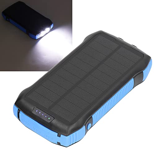 Tyenaza Solargenerator, Solar Ladegerät Power Bank Fast Lading wasserdichtes Telefonladegerät mit Taschenlampe für Outdoor Camping (178x90x30 mm) von Tyenaza