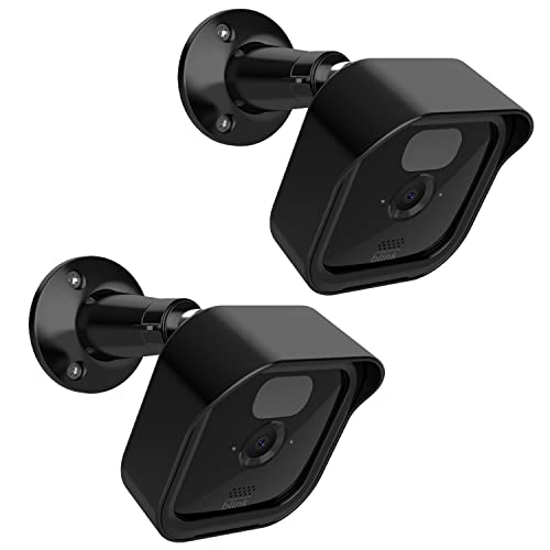Tyeyober Blink Outdoor Kamerahalterung, Verstellbare Wandhalterung mit Schutzhülle für Blink Outdoor Kamera und Blink Indoor Sicherheitskamera System (Schwarz, 2 Stück) von Tyeyober
