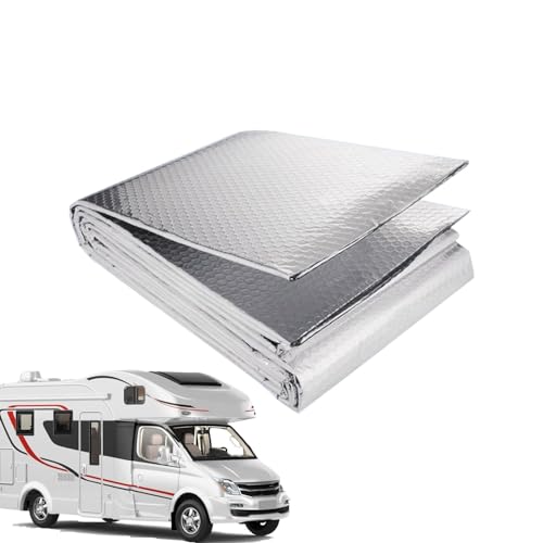 Tyinerc Isolierkissen aus Aluminium | Wärmeschutzmatte, schalldämmende Matte, 197 x 24 Zoll für Luftkanäle, Fenster, Auto, Dachböden Tyinerc Isolierkissen aus Aluminium | Wärmeschutzmatte, schalldämmende Matte, 197 x 24 Zoll für Luftkanäle, Fenster, Auto, Dachböden von Tyinerc