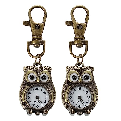 Tynmoel 2X Schluesselanhaenger Uhr Schluesselring Form 37X24mm von Tynmoel