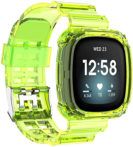 Tyogeephy Armband Kompatibel mit Fitbit Versa 3/Fitbit Sense bande, Weich Ersatz Armband für Fitbit Sense/Versa 3 Bands, Flexibel Wasserdicht Sport Armband für Damen Herren von Tyogeephy