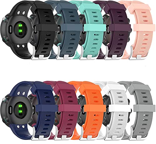 Tyogeephy Armband Kompatibel mit Garmin Forerunner 45 / Forerunner 45S / Swim 2, Sport Silikon Armband Ersatz Armband für Garmin Forerunner 45 / Forerunner 45S / Swim 2 von Tyogeephy