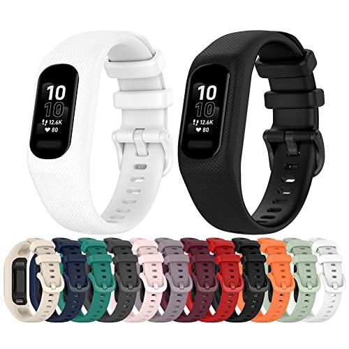 Tyogeephy Armband Kompatibel mit Garmin vivosmart 5/Smart 5 für Frauen und Männer, Sanft Silikon Sport Armband Ersatz Wristband für Garmin vivosmart 5/Smart 5 Tyogeephy Armband Kompatibel mit Garmin vivosmart 5/Smart 5 für Frauen und Männer, Sanft Silikon Sport Armband Ersatz Wristband für Garmin vivosmart 5/Smart 5 von Tyogeephy