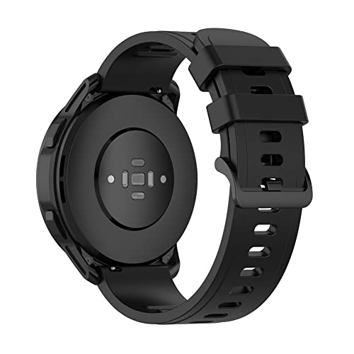 Tyogeephy Armband Kompatibel mit Xiaomi Mi Watch S1/Watch S1 Active/MI Watch Color 2/MI Watch Sport/MI Watch Color/Haylou RT2 LS10/YAMAY SW022, 22mm Silikon Armband Accessoire von Tyogeephy