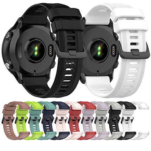 Tyogeephy Armband für Garmin Forerunner 955/Descent G1/Approach S60,Kompatibel mit Fenix 5/ Fenix 5plus/ Fenix 6/ Fenix 6 Pro/Approach S62,Sanft Silikon 22mm Ersatzbänder von Tyogeephy