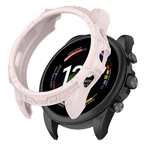 Tyogeephy Hülle Kompatibel mit Fossil Gen 6 42mm/44mm Bildschirmschutz Sanft TPU Kratzfest Full Cover für Fossil Gen 6 42mm/44mm Smartwatch Accessoires von Tyogeephy