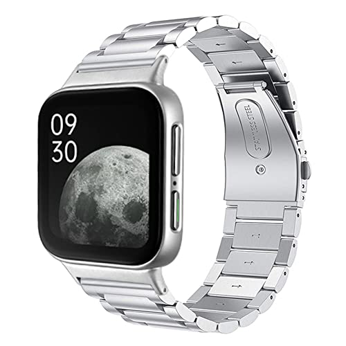 Tyogeephy Kompatibel mit Armband Rostfreier Stahl Metall Ersatz Bracelet Armband für Damen Herren Oppo Watch 41mm & 46mm Watch Tyogeephy Kompatibel mit Armband Rostfreier Stahl Metall Ersatz Bracelet Armband für Damen Herren Oppo Watch 41mm & 46mm Watch von Tyogeephy