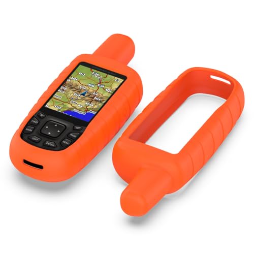 Tyogeephy Kompatibel mit Garmin GPSMAP 62S/62SC/621SC/631SC/63SC/63CSX/629SC/64SC/64ST Silikon Schutzhülle für Handheld GPS Tracker – Stoßfeste, rutschfeste Hülle mit Vollschutz von Tyogeephy