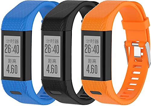 Tyogeephy Kompatibel mit Garmin Vivosmart HR+ Armband Frauen Männer, Ersatz Silikon Armbänder Uhrenarmbänder für Vivosmart HR Plus, Approach X10, X40 von Tyogeephy