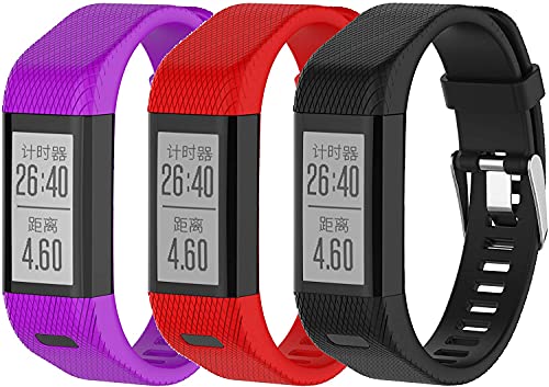 Tyogeephy Kompatibel mit Garmin Vivosmart HR+ Armband Frauen Männer, Ersatz Silikon Armbänder Uhrenarmbänder für Vivosmart HR Plus, Approach X10, X40 von Tyogeephy