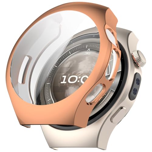 Tyogeephy Kompatibel mit Huawei Watch 5 42mm Displayschutz Hülle,Flexibel TPU Hülle,Kratzer Verhindern Schutz,Smartwatch Protector Cover Case Damen/Herren von Tyogeephy