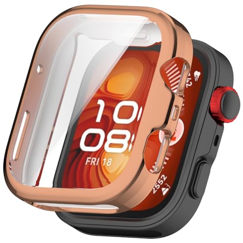 Tyogeephy Kompatibel mit Huawei Watch Fit 4 Displayschutz Hülle,Flexibel TPU für Fit 4 Hülle,Kratzer Verhindern Schutz,Smartwatch Protector Cover Case Damen/Herren von Tyogeephy