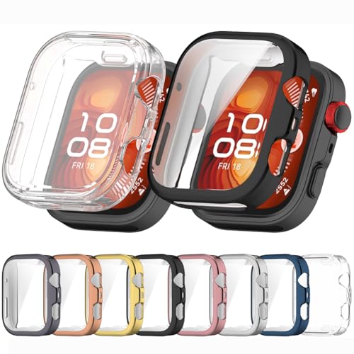 Tyogeephy Kompatibel mit Huawei Watch Fit 4 Pro Displayschutz Hülle,Flexibel TPU für Fit 4 Pro Hülle,Kratzer Verhindern Schutz,Smartwatch Protector Cover Case Damen/Herren von Tyogeephy
