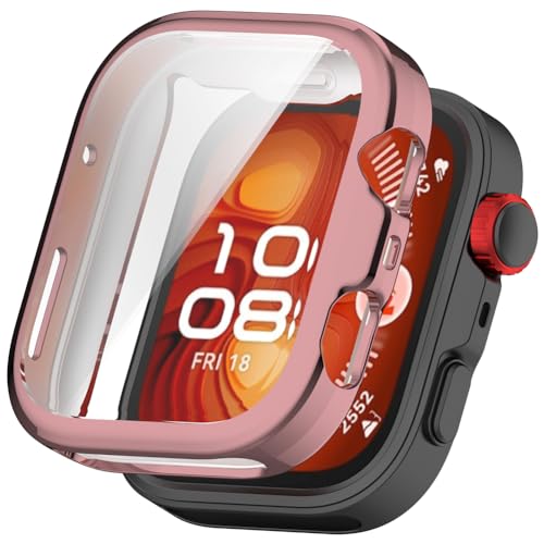 Tyogeephy Kompatibel mit Huawei Watch Fit 4 Pro Displayschutz Hülle,Flexibel TPU für Fit 4 Pro Hülle,Kratzer Verhindern Schutz,Smartwatch Protector Cover Case Damen/Herren von Tyogeephy