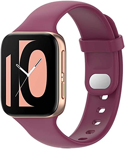 Tyogeephy Kompatibel mit Oppo Watch 41mm Armband Damen/Herren Ersatz Silikon Armbänder Farbe Watch Accessoires mit Metallknopf für Oppo Watch Tyogeephy Kompatibel mit Oppo Watch 41mm Armband Damen/Herren Ersatz Silikon Armbänder Farbe Watch Accessoires mit Metallknopf für Oppo Watch von Tyogeephy