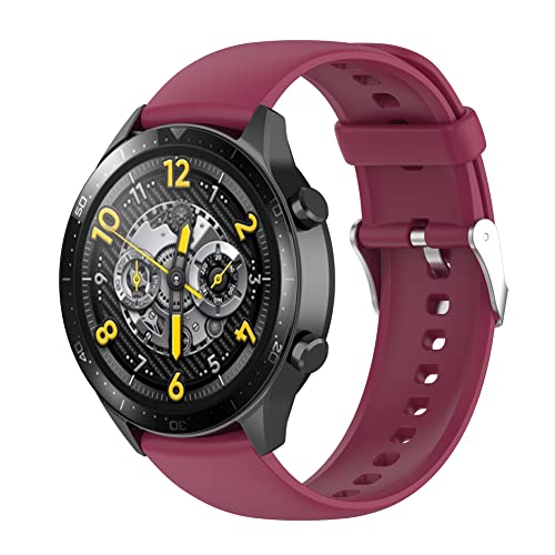 Tyogeephy Kompatibel mit Realme Watch 2 Uhrenarmband/Realme Watch 2 pro/Realme Watch S, 22mm Silikon Armband Accessoires für Realme Watch 2 Pro von Tyogeephy