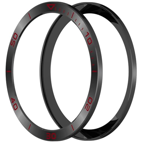 Tyogeephy Lünetten Styling Kompatibel mit Garmin Fenix 8 AMOLED 47mm Lünettenring Selbstklebende Abdeckung Kratzschutz Edelstahl Metalllünette Schleife Zifferblatt Kreis Schutzhülle von Tyogeephy