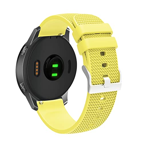 Tyogeephy Silikon Armband für Garmin Vivoactive 4S / Venu 2S / Vivomove 3S, Sanft Sport 18mm Quick Release Wasserdicht Ersatzarmband Armband für Fossil Women's Gen 6 / Gen 5E von Tyogeephy