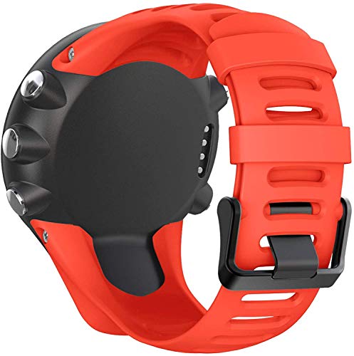 Tyogeephy Silikon Ersatz Armband Zubehör Uhrenarmband Armband mit Schrauben Kompatibel für Suunto Ambit 1/2/2S/2R/3 Sport/3 Run/3 Peak Smartwatch von Tyogeephy