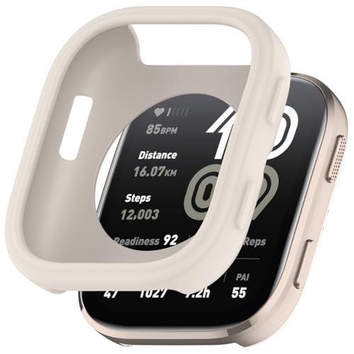 Tyogeephy Silikon Hülle für Amazfit Bip 6 (A2435) Displayschutz,Flexibel TPU für Mi Band 9 Hülle,Kratzer Verhindern Schutz für Bip 6(A2435) Schutzhülle,Smartwatch Protector Cover Case Damen/Herren von Tyogeephy