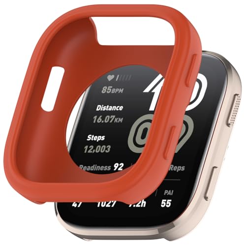 Tyogeephy Silikon Hülle für Amazfit Bip 6 (A2435) Displayschutz,Flexibel TPU für Mi Band 9 Hülle,Kratzer Verhindern Schutz für Bip 6(A2435) Schutzhülle,Smartwatch Protector Cover Case Damen/Herren von Tyogeephy