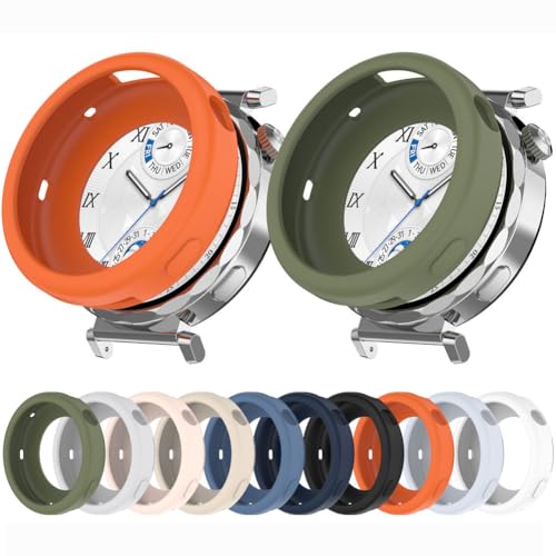 Tyogeephy Silikon Hülle für Huawei Watch GT5 41mm Displayschutz,Flexibel TPU Hülle,Kratzer Verhindern Schutz für HW Watch GT4 41mm Schutzhülle,Smartwatch Protector Cover Damen/Herren von Tyogeephy