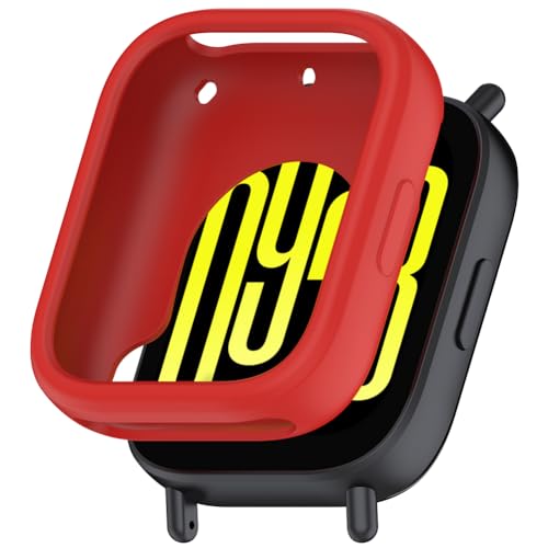 Tyogeephy Silikon Hülle für Redmi Watch 5 Active Displayschutz,Flexibel TPU für Mi Band 9 Hülle,Kratzer Verhindern Schutz für 5 Active Schutzhülle,Smartwatch Protector Cover Case Damen/Herren von Tyogeephy