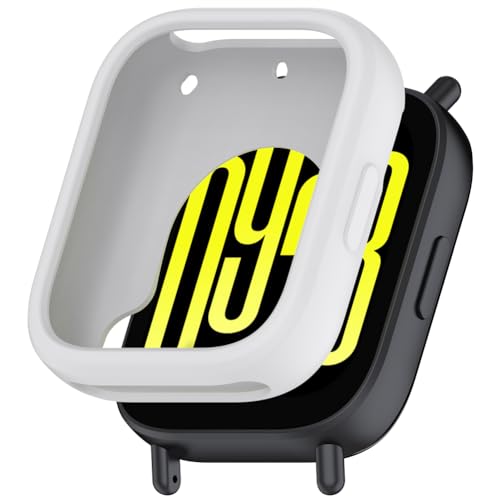 Tyogeephy Silikon Hülle für Redmi Watch 5 Active Displayschutz,Flexibel TPU für Mi Band 9 Hülle,Kratzer Verhindern Schutz für 5 Active Schutzhülle,Smartwatch Protector Cover Case Damen/Herren von Tyogeephy