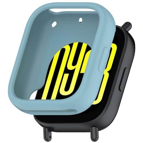 Tyogeephy Silikon Hülle für Redmi Watch 5 Active Displayschutz,Flexibel TPU für Mi Band 9 Hülle,Kratzer Verhindern Schutz für 5 Active Schutzhülle,Smartwatch Protector Cover Case Damen/Herren von Tyogeephy
