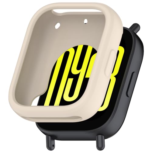 Tyogeephy Silikon Hülle für Redmi Watch 5 Lite Displayschutz,Flexibel TPU für Mi Band 9 Hülle,Kratzer Verhindern Schutz für 5 Lite Schutzhülle,Smartwatch Protector Cover Case Damen/Herren von Tyogeephy