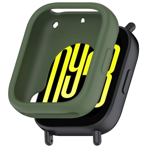 Tyogeephy Silikon Hülle für Redmi Watch 5 Lite Displayschutz,Flexibel TPU für Mi Band 9 Hülle,Kratzer Verhindern Schutz für 5 Lite Schutzhülle,Smartwatch Protector Cover Case Damen/Herren von Tyogeephy