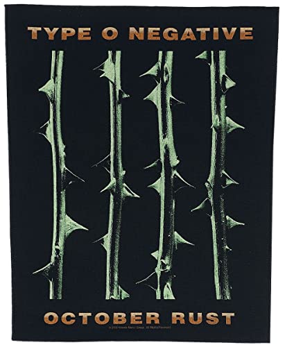 Type O Negative October Rust Unisex Rückenaufnäher Mehrfarbig 100% Polyester von Type O Negative