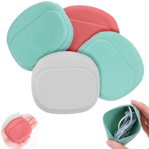 Tyqour 4 Stück Silikon Tasche Mini Silikon Kopfhörer Organizer Weiche Multi-Functional Storage Case,Tragbare Aufbewahrungstasche Klein für Kopfhörer USB Ladekabel Headsets, Kleine Gegenstände Tyqour 4 Stück Silikon Tasche Mini Silikon Kopfhörer Organizer Weiche Multi-Functional Storage Case,Tragbare Aufbewahrungstasche Klein für Kopfhörer USB Ladekabel Headsets, Kleine Gegenstände von Tyqour