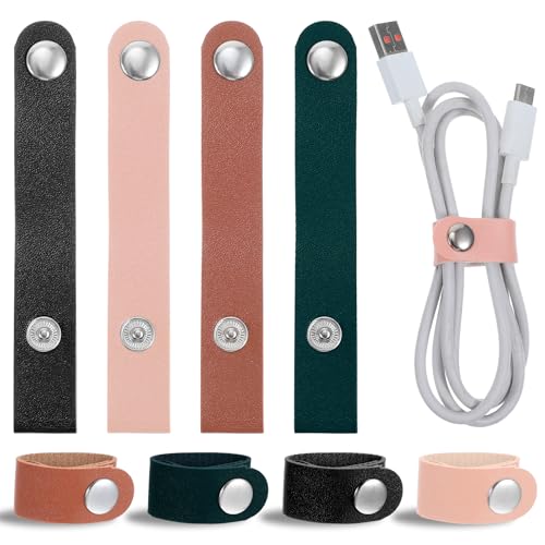 Tyqour 8 Stück Bunt Leder Kabel Organizer Leder Kabelbinder PU Leder Kabelbinder Multifunktionale Kabelmanagement Wiederverwendbare Lederband für Kopfhören und USB Ladekabel Organizer Tyqour 8 Stück Bunt Leder Kabel Organizer Leder Kabelbinder PU Leder Kabelbinder Multifunktionale Kabelmanagement Wiederverwendbare Lederband für Kopfhören und USB Ladekabel Organizer von Tyqour