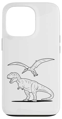Kinder - T-Shirt zum ausmalen & bemalen, DIY Dinosaurier Fun Hülle für iPhone 13 Pro von Tyrannosaurus Rex Pterosaurier Kinder DIY Malen