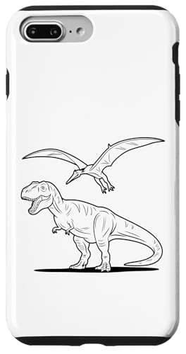 Kinder - T-Shirt zum ausmalen & bemalen, DIY Dinosaurier Fun Hülle für iPhone 7 Plus/8 Plus von Tyrannosaurus Rex Pterosaurier Kinder DIY Malen