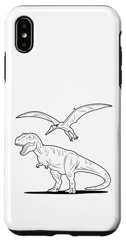 Kinder - T-Shirt zum ausmalen & bemalen, DIY Dinosaurier Fun Hülle für iPhone XS Max von Tyrannosaurus Rex Pterosaurier Kinder DIY Malen