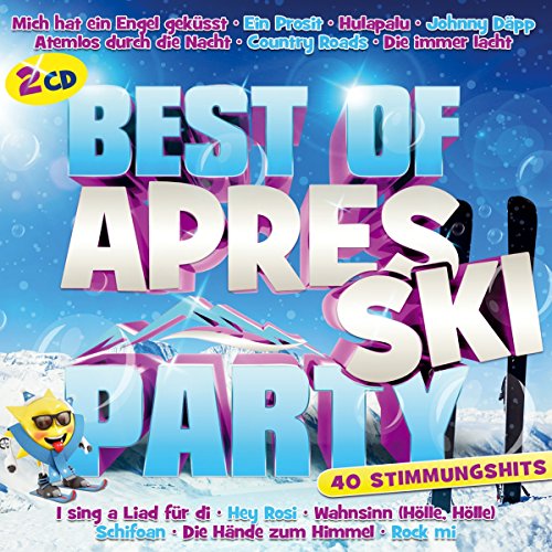 Best of Aprés Ski Party;40 Stimmungshits; Mich hat ein Engel geküsst; Ein Prosit; Hulapalu; Johnny Däpp; Atemlos durch die Nacht; Die immer lacht; Hey Rosi; Schifoan Best of Aprés Ski Party;40 Stimmungshits; Mich hat ein Engel geküsst; Ein Prosit; Hulapalu; Johnny Däpp; Atemlos durch die Nacht; Die immer lacht; Hey Rosi; Schifoan von Tyrolis Music; Tyrostar
