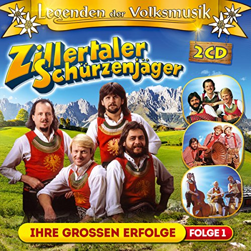 Legenden der Volksmusik; Ihre Grossen Erfolge; 40 Originalaufnahmen; Zillertaler Hochzeitsmarsch; Ohne Musig geht nix; Solojodler; Die Berge die sind mein Zuhaus; Grüne Tannen; Jagertoni; Tirol i bin a Kind von dir; Timple Boarischer; Hey Man Polka von Tyrolis Music